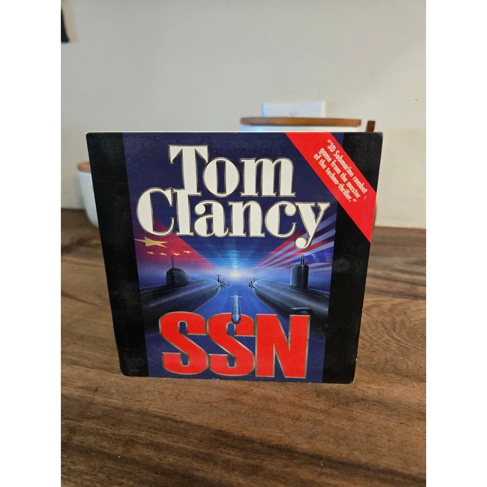 Tom Clancy SSN PC CD-ROM Game 1996 Windows 95 Submarine Simulation Vintage